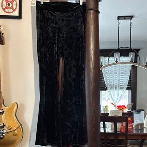 Torrid Black Velvet Boot Cut Pants